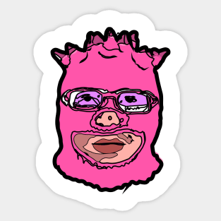 Pink Balaclava Sticker